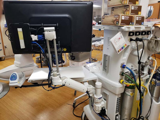ICWUSA 医療用ポールマウント モニターアーム