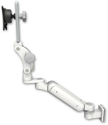 ASUL180P-W5 医療用コンパクト高可動モニターアーム ディスプレイ単独での高さ調整可能 ウォールチャネルマウント ICWUSA