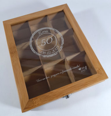 Een persoonlijk cadeau voor een lieve vriendin die 50 jaar is geworden.