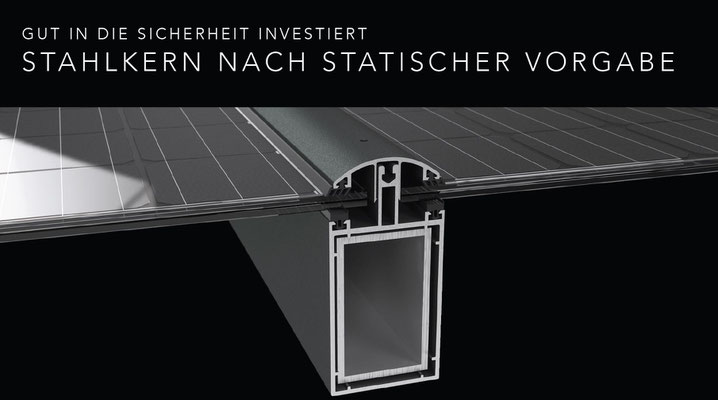 Terrassendach Solarmodule