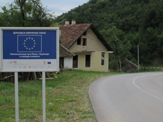 EU-Investitionen in die serbische Infrastruktur.