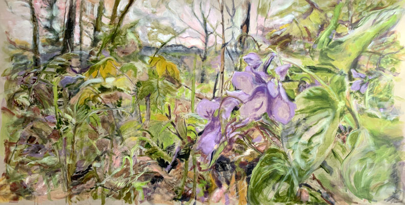 After the rain_2025_385x195cm_Oil on Linen