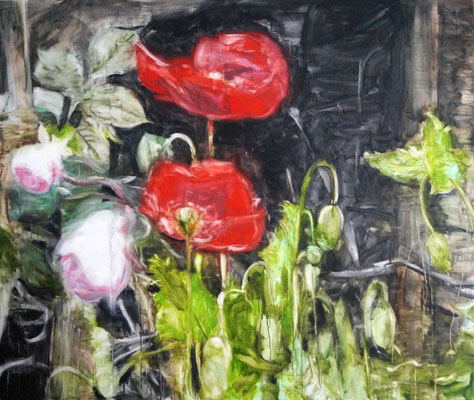 Poppies 160x190 cm Oil/Canvas 2014