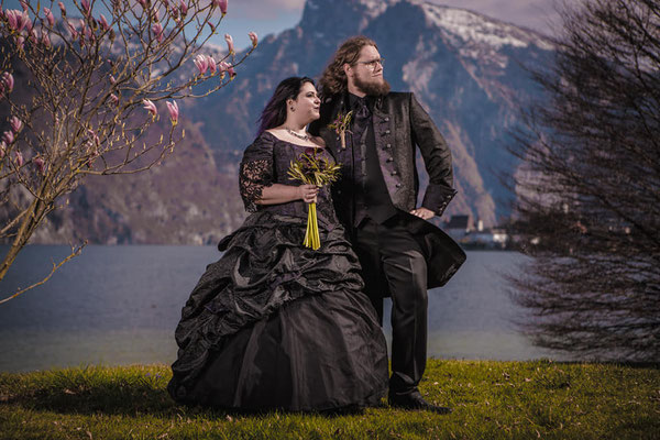 Extravagante Brautmode, Extravagantes Brautkleid, ausgefallene Hochzeitsmode