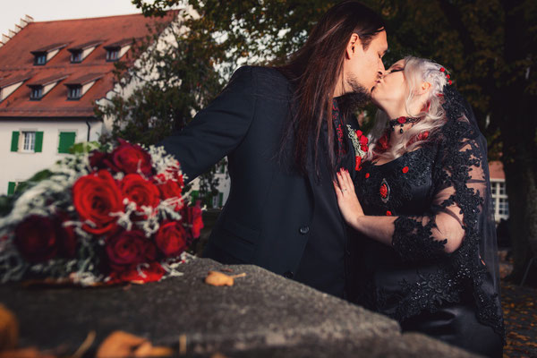 gothic brautkleider, schwarzes brautkleid