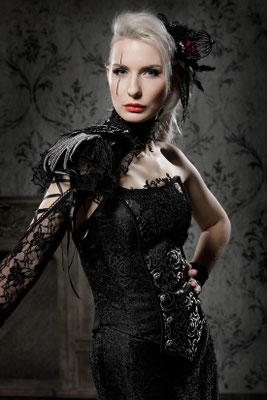 particularly black wedding dress
