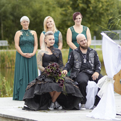 extravagant heiraten, biker hochzeit, coole hochzeit