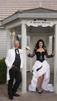 schwarz weiß Brautkleid, Ausgefallene Brautmode