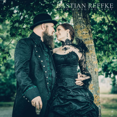 Steampunk Brautkleider, Steampunk Gehrock, Extravagante Hochzeitsanzüge