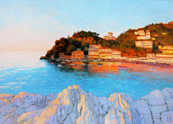 Strand bei Taormina, 100x140 cm
