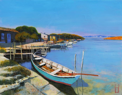 Boote bei Sète, 70x90 cm