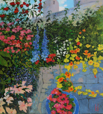 Ateliergarten, 110 x 120 cm