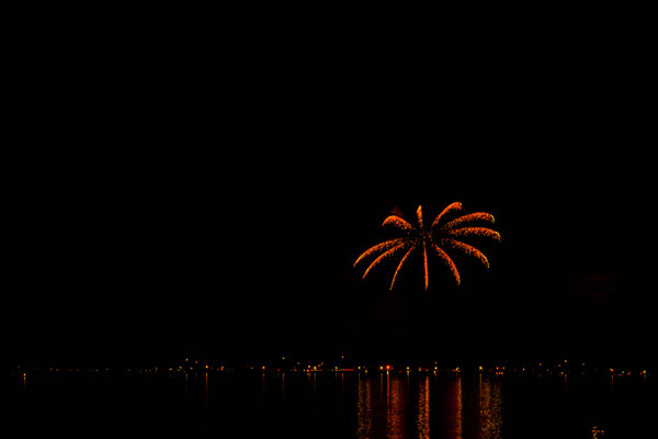 Feuerwerk über Seebruck