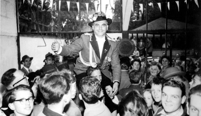 Schützenkönig 1957 / 58 Heinz Hubert Baum
