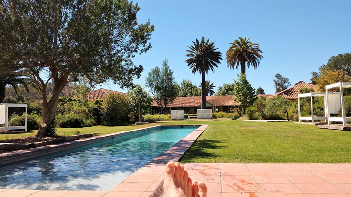 Relaxing in Maipo Valley Chile