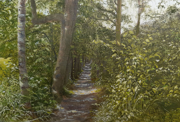 Entlang kleine Emme / Öl auf Leinwand / 20 x 30 cm / ----CHF 900----