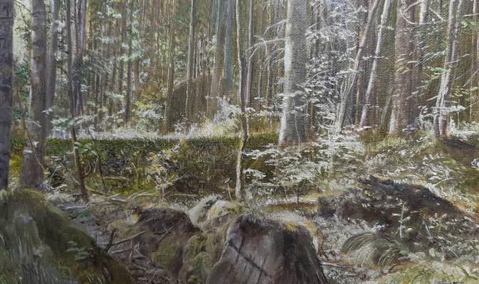 Kernwald II / Öl auf Leinwand / 20 x 30 cm / ----CHF 900----