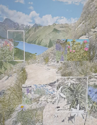 "Engadin auf sein schönst" / Öl /100x80 cm / 2022 /----CHF 3'600----