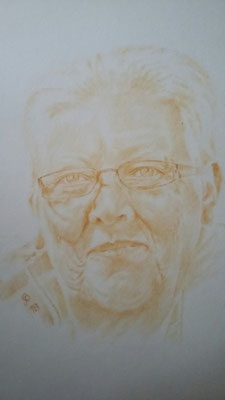 Auftrag / Trocken Pinsel auf Aquarellpapier