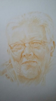Auftrag / Trocken Pinsel auf Aquarellpapier