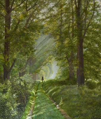 "Ochtendnebel" / Öl / 100x80 cm / 2022 /----Privatbesitz----