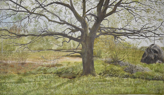"(Lebens)baum in Frühling / Öl / 35x62 cm / 2022 / ----CHF 6'400----