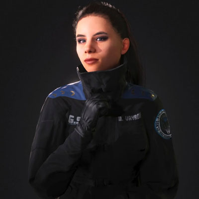 Stefanie Heide ist "Captain Melissa >>Bluefyre<< Vayron"