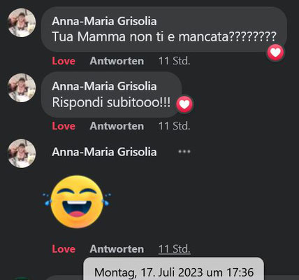 17. Juli 2023 (Kommentare auf Facebook) - TVB MAMMA!!!