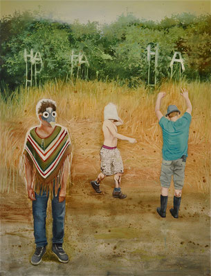 HA HA HA, 170 x 130 cm, Oil on canvas, 2013, Sold