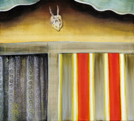 Dauercamper, 2007, Öl auf Leinwand, 50 x 55 cm