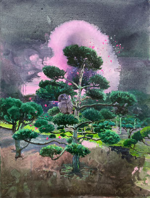 Landwirtschaft, 2020, Öl und Acryl auf Malpappe, 40 x 30 cm, sold
