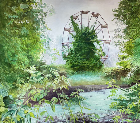 Green, 2023, 140 x 160 cm, Oil on canvas