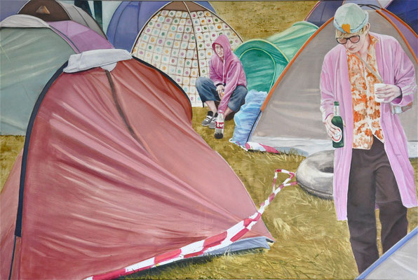 Ruhezone 2, 2012, Öl auf Leinwand, 100 x 150 cm, Sold
