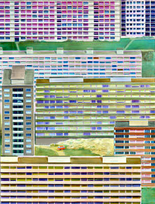 Kleine Fluchten, 170 x 130 cm, Oil on canvas, 2008, sold