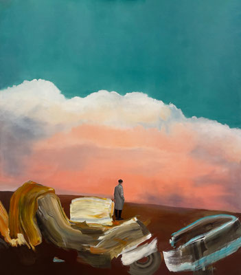Parallelwelt, 2024, Öl auf Leinwand, 160 x 140 cm
