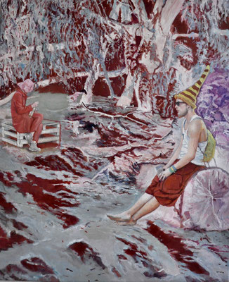 Ich kann das Schweigen nicht so gut wie du, 2019, Öl auf Leinwand, 60 x 50 cm