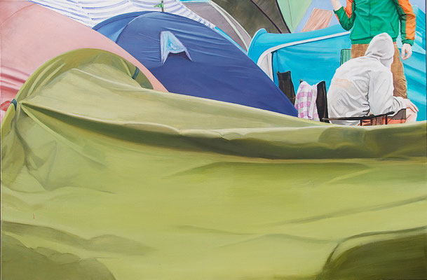 Ruhezone 1, 2012, Öl auf Leinwand, 100 x 150 cm, Sold