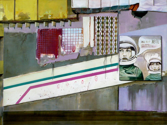 Abbruch, 120 x 160 cm, Oil on canvas, 2007