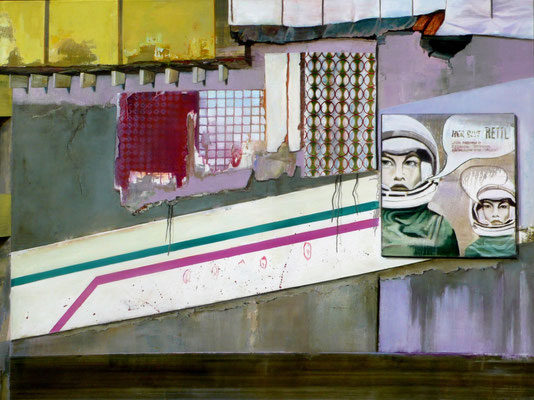 Abbruch, 120 x 160 cm, Oil on canvas, 2007, sold