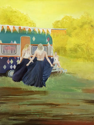 Lakkiville, 160 x 120 cm, Oil on canvas, 2015, Sold