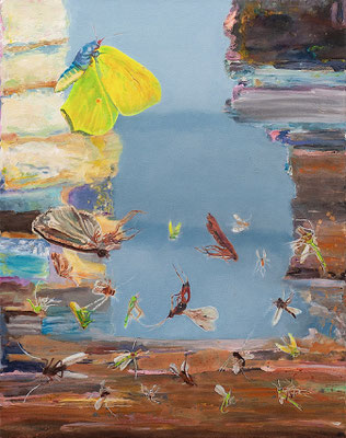 Goodbye summer, 2022, 70 x 55 cm, Oil on canvas