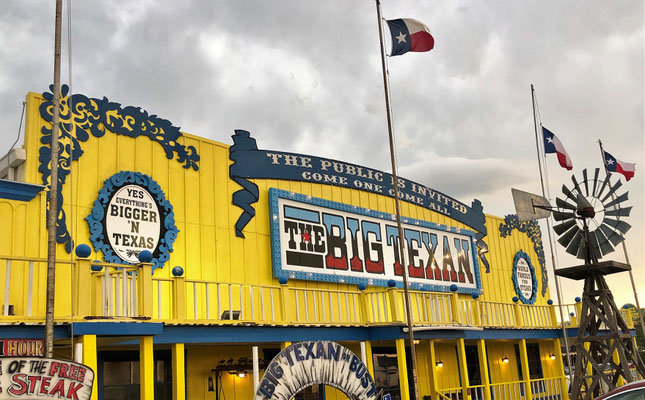 Die Big Texan Steak Ranch mit den Riesensteaks