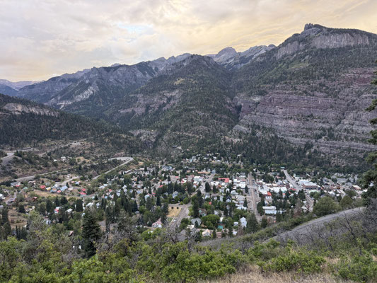 Ouray von unserem Stellplatz aus