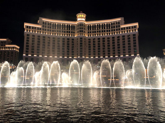 Die wirklich tollen Wasserspiele vor dem Bellagio
