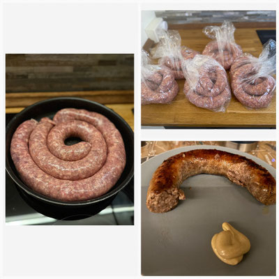 Unsere deutsche Bratwurst aus San Antonio