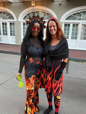 Meine spontane Feuer-Partnerin, die unbedingt ein Foto mit mir wollte!