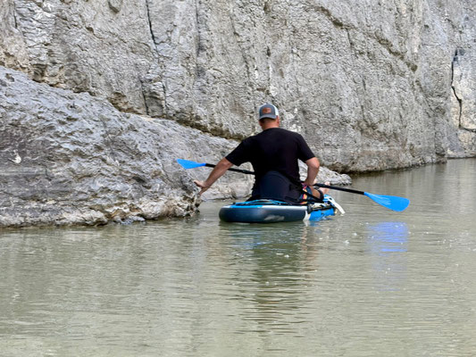 Gerrit fasst die mexikanische Seite des Canyons an - ganz ohne Einwanderungspapiere am Mann!