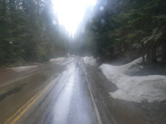 Es hagelt und schneit auf der Bergstraße