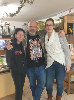 Jürgen Obster und seine liebe Freundin Nadine (Vogelspinnen-Bayern).