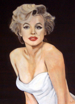 MARILYNE - Acrylique sur canvas - 
